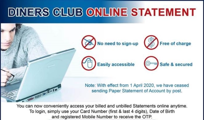 Diners Club Online Statement - Diners Club Singapore